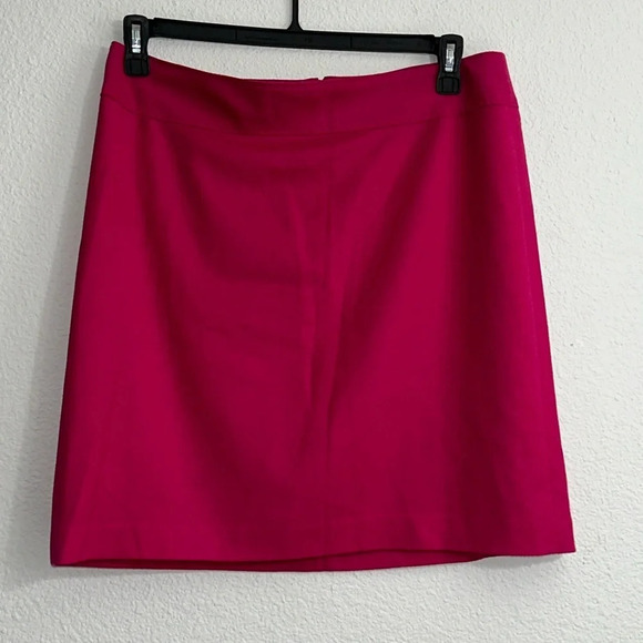 Talbots Petites Fuschia Pink Wool Mini Skirt Womens Size 12 Petite - Picture 1 of 8
